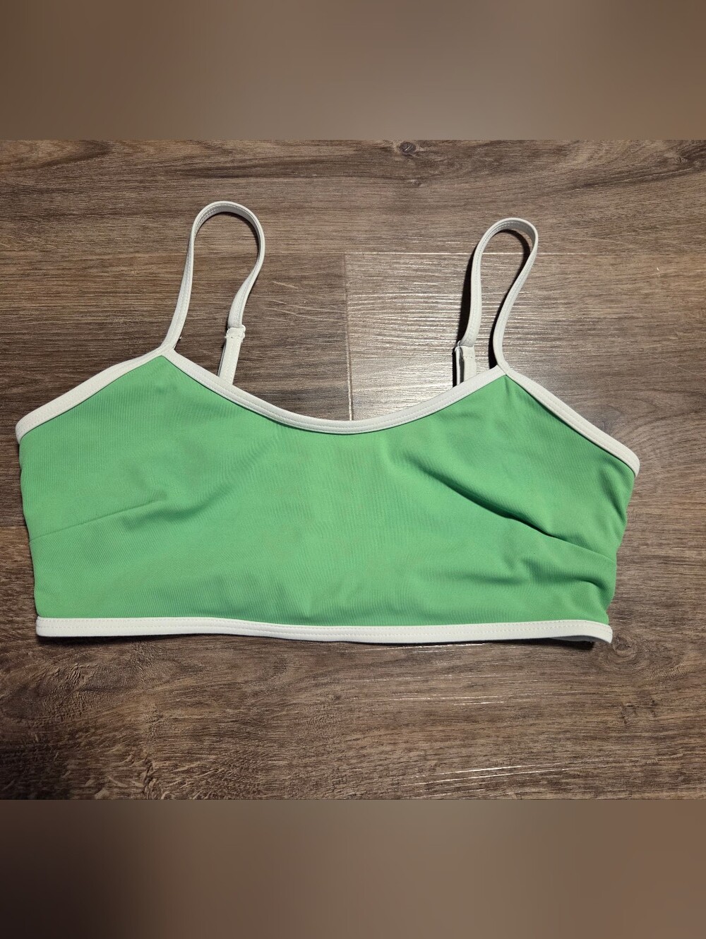 JoyLab Green Sports Bra Swim Top